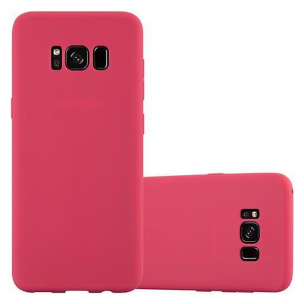 Skyddsskal för Samsung Galaxy S8 CANDY RÖD Stötsäker Silikon Röd