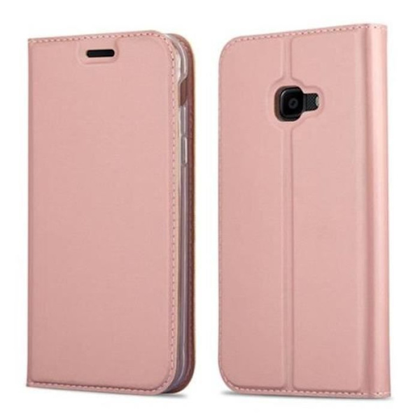 Samsung Galaxy XCover 4 Fodral i CLASSY ROSE GOLD från Cadorabo (MATTE METALLIC Design) Fullt skyddsfodral med Flip Cover