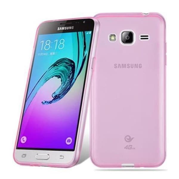 Transparent stötsäker silikonfodral för Samsung Galaxy J3 2016 Ros
