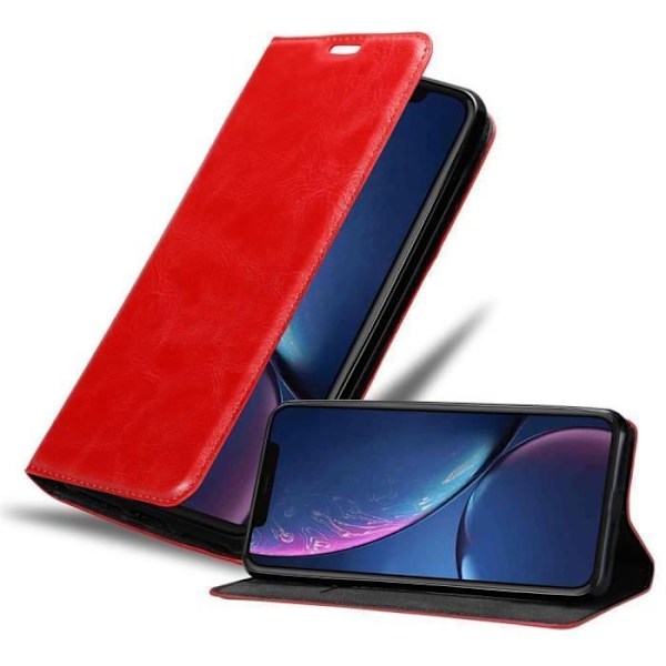 Coque - CADORABO - iPhone 11 PRO - Röd Äpple - Magnetstängning - Ställfunktion ÄPPELRÖD