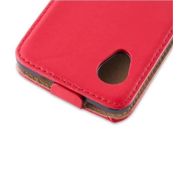Cadorabo Fodral Fodral för > LG Google NEXUS 5 < i Flip Style Fodral Fodral Bumper Wallet i slätt konstläder i RÖTT
