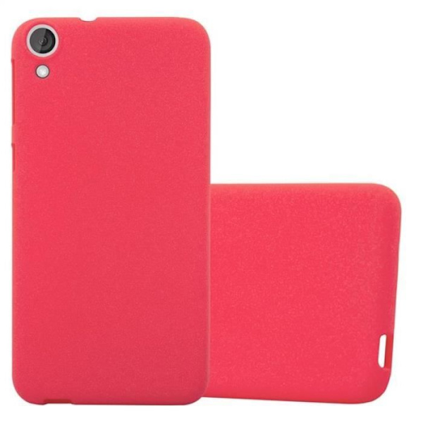 Cadorabo-fodral fungerar med HTC Desire 820 i FROST RED - Stötsäker och reptålig TPU-silikonhölje - Ultratunt skyddande