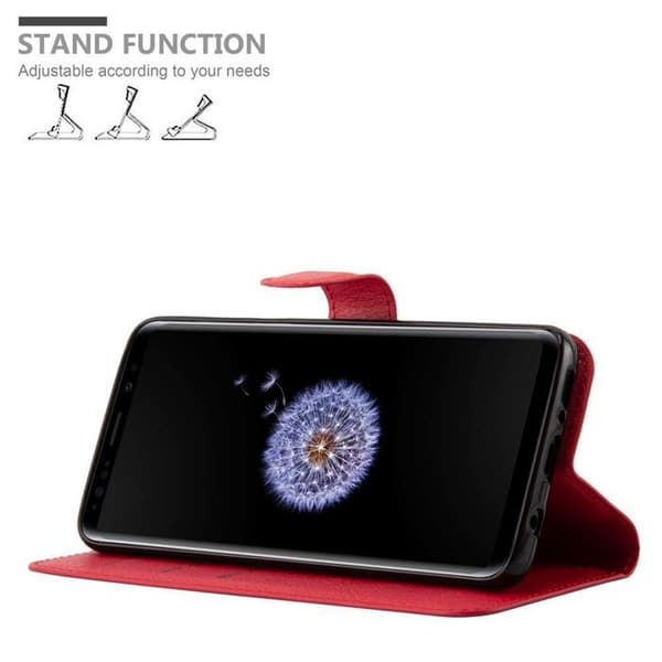 Fodral för Samsung Galaxy S9 PLUS i KIRSCHRÖD Röd