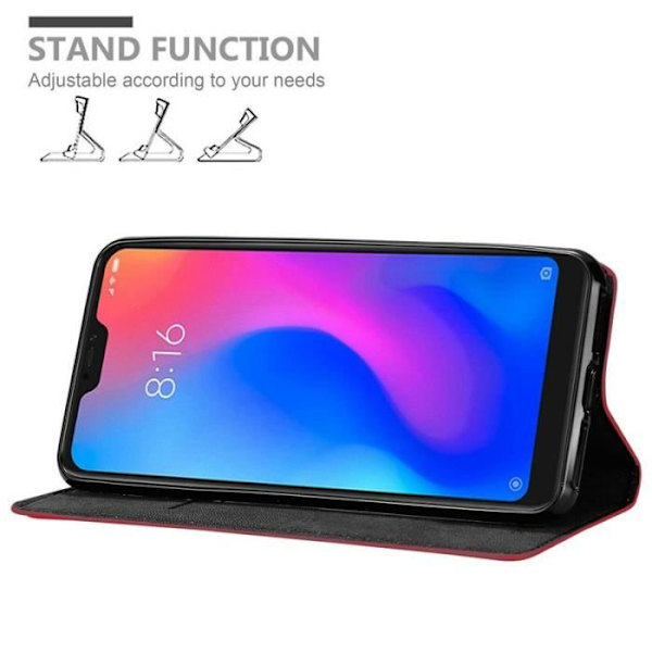 Cadorabo Fodral till Xiaomi Mi A2 LITE - RedMi 6 PRO i APPLE RÖD