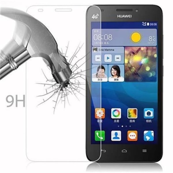 Cadorabo – Skärmskydd i härdat glas för > Huawei ASCEND G620 < Skärmskydd i härdat glas Transparent
