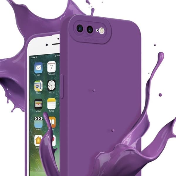 Skyddsfodral för iPhone 7 PLUS / 7S PLUS / 8 PLUS i MATTA FLUID VIOLETT Stötsäker Violett