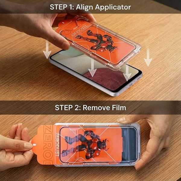 Härdat glas för Samsung Galaxy A12 Skärmskydd Vit