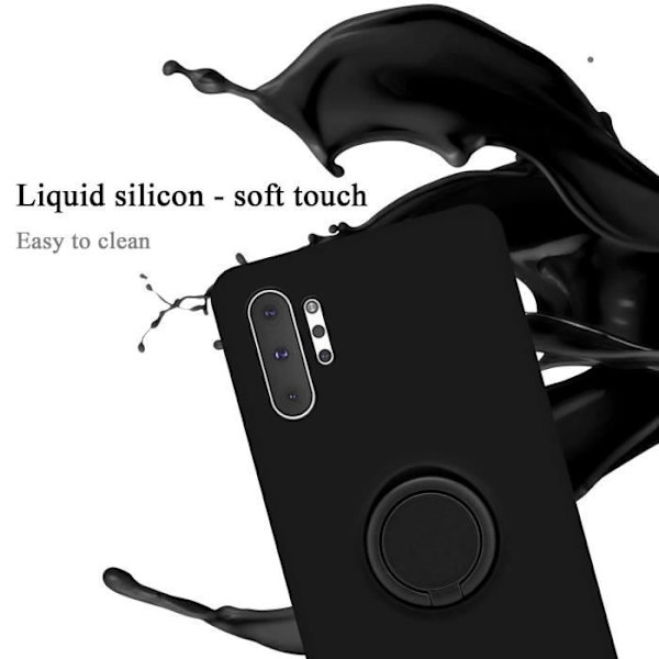 Coque - CADORABO - Samsung Galaxy NOTE 10 PLUS - Skydd i TPU-silikon - Tunn och lätt design - Svart Svart