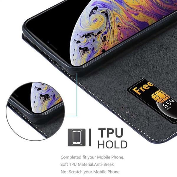 iPhone XS MAX Fodral i BLÅ BRUN Skyddsetui Blå