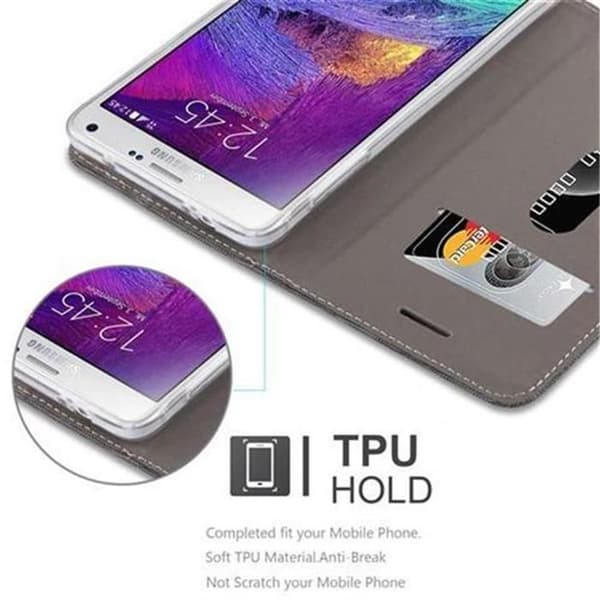Skyddsfodral för Samsung Galaxy NOTE 4 i GRÅSVART Stötskyddande Etui Grå