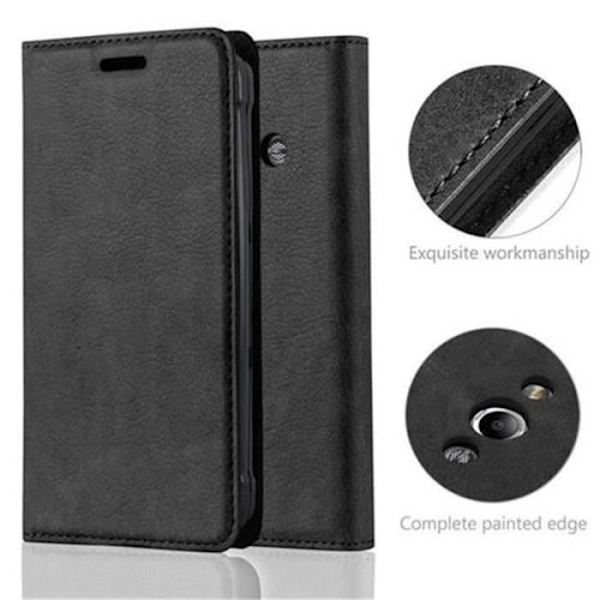 Cadorabo Samsung Galaxy XCover 3 Fodral NATTSVART Osynlig MAGNETISK STÄNGNING Fodral Fodral stöder stativ och kortplats Svart