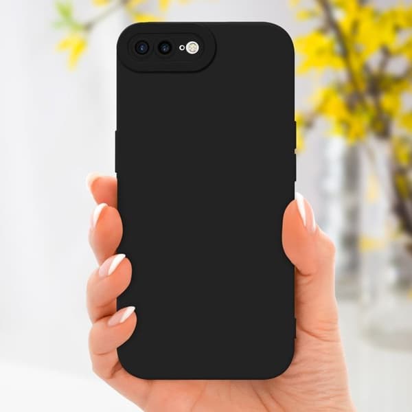 Skyddsfodral för iPhone 7 PLUS / 7S PLUS / 8 PLUS i FLUID SVART Stötskyddande Svart