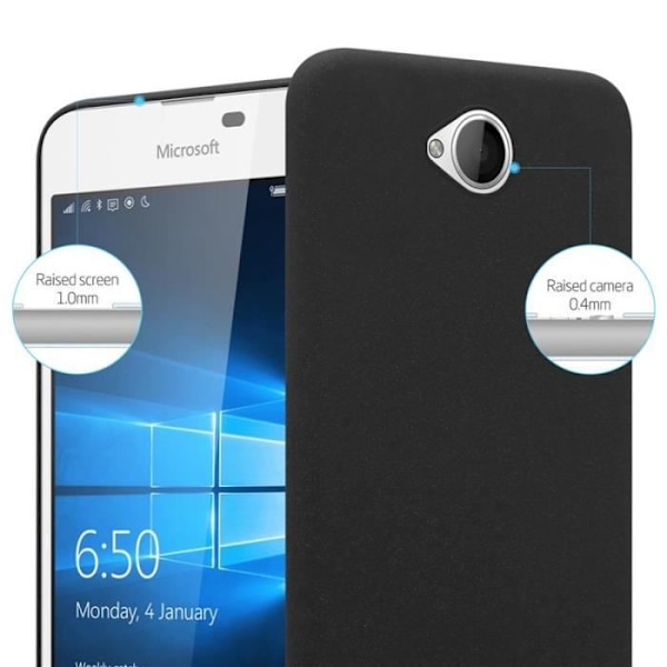 Coque - CADORABO - Nokia Lumia 650 - Skydd 360° - TPU/Silikon - Matdesign Svart