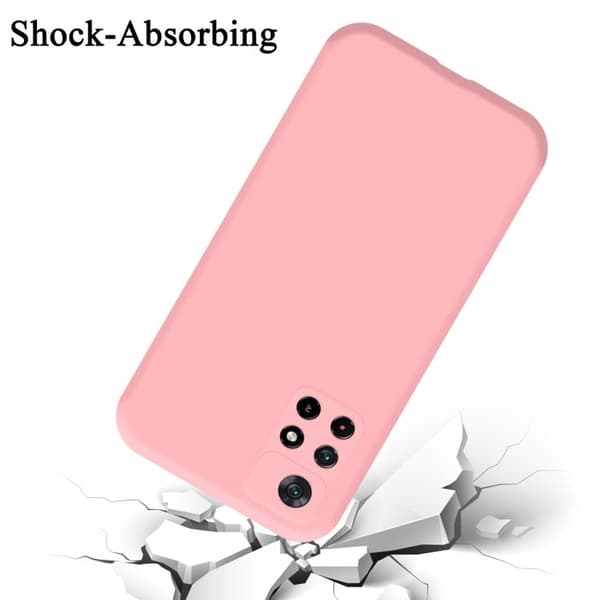 Skyddsfodral för Xiaomi POCO M4 PRO 5G Stötskydd i LIQUID PINK Ros