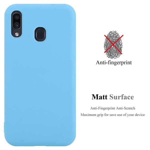 Skyddsfodral för Samsung Galaxy A20 / A30 / M10s CANDY BLÅ Stötabsorberande Silikon Blå
