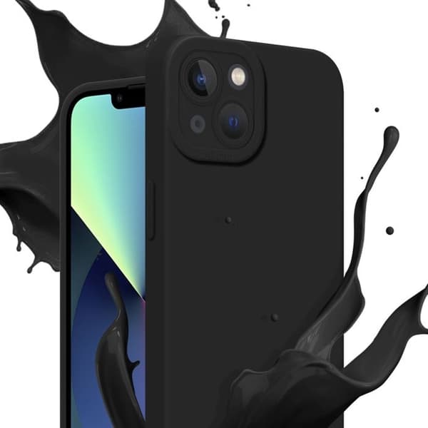 Skyddsfodral för iPhone 14 i FLUID SVART Stötsäker Svart