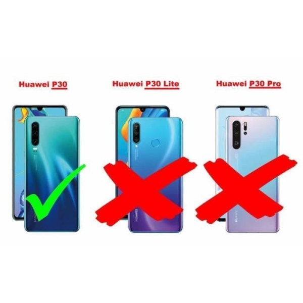 Cadorabo fodral för Huawei P30 - i blått - Mjukt TPU silikonskyddsfodral med anti-chock