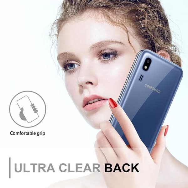Transparent skydd för Samsung Galaxy A02 CORE, helskydd Vit