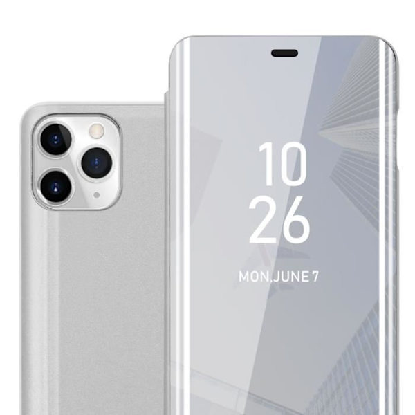 Skal till Apple iPhone 11 PRO - CADORABO - SILVER AGATE - Clear View - 360 graders skydd Pengar