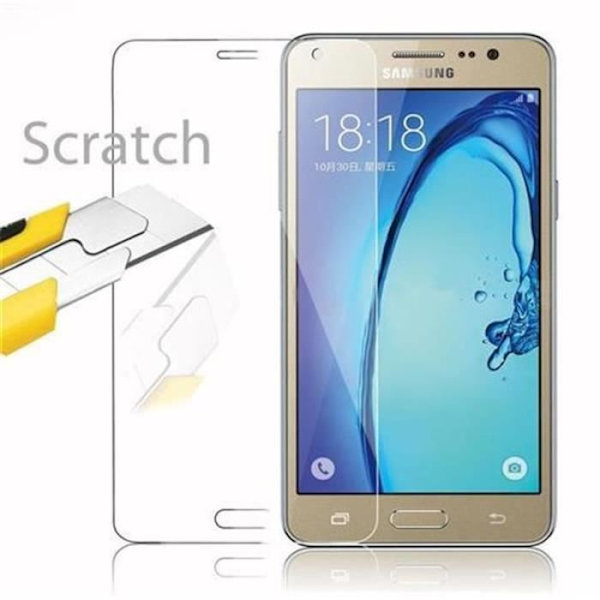 Cadorabo Skärmskydd för Samsung Galaxy On5 (G5000) 0,3 mm Rundade hörn HÖG TRANSPARENS Härdat glas