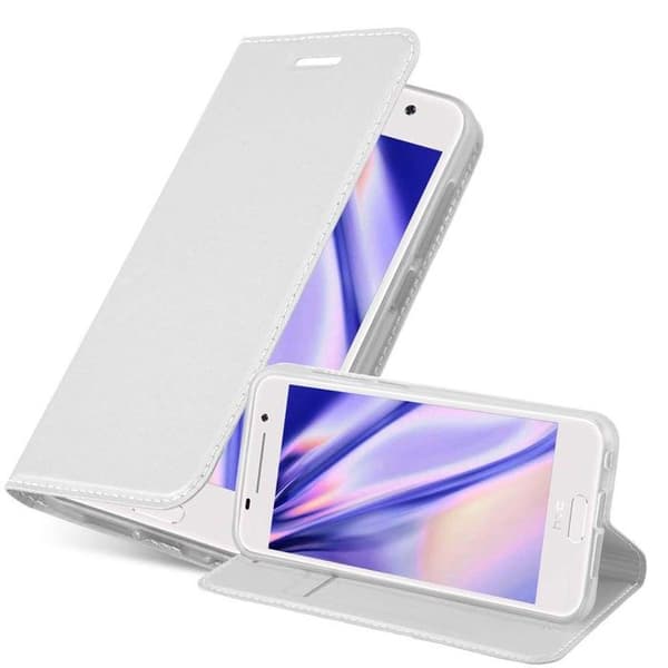 Flip-fodral för HTC ONE A9 Etui i KLASSISK SILVER Plånbok Stötsäker Grå