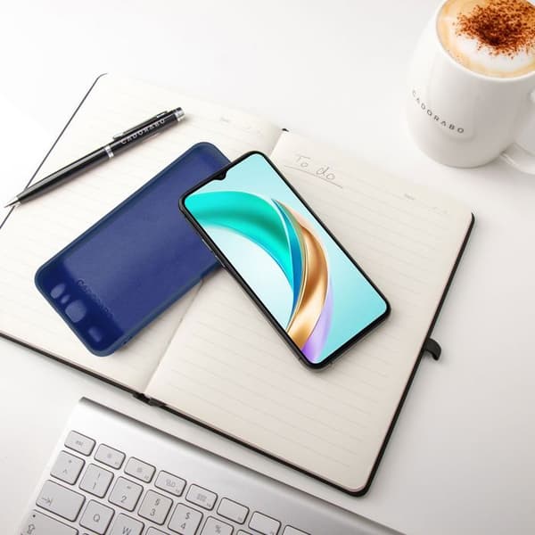 Skal för Honor X6b Stötabsorberande i LIQUID BLUE Blå
