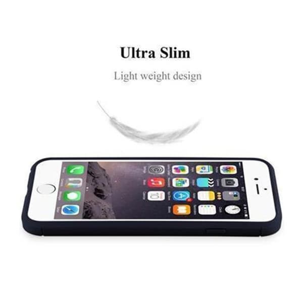 Skal för iPhone 6 PLUS / 6S PLUS BORSTAD BLÅ Kolfiberdesign Blå