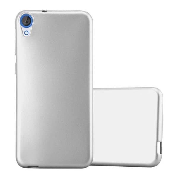 Skyddsfodral för HTC Desire 820 Skyddsfodral i MATTE SILVER Metallic Design Grå
