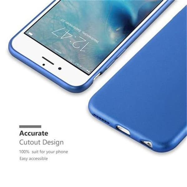 Skal för iPhone 6 PLUS / 6S PLUS Skyddsskal i MATTE METALLBLÅ Design Blå