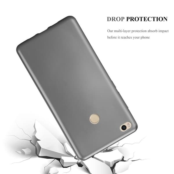 Skyddsfodral för Xiaomi Mi MAX 2 Skyddsfodral i MATTS GRÅ METALLISK design Grå