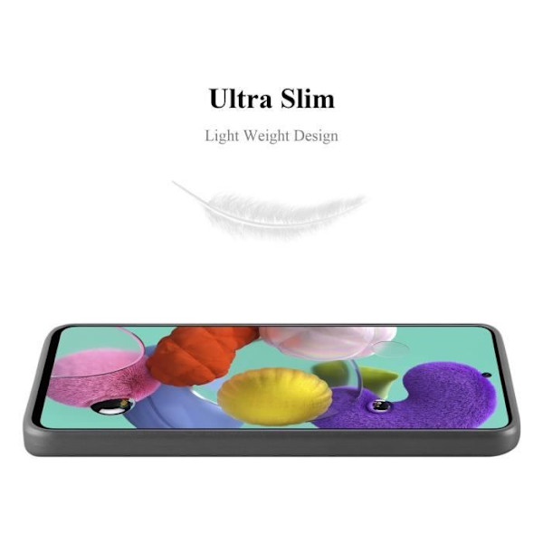 Fodral till Samsung Galaxy A71 4G Skal i METALLIC GREY Fodral Skydd Silikon TPU Fodral matt