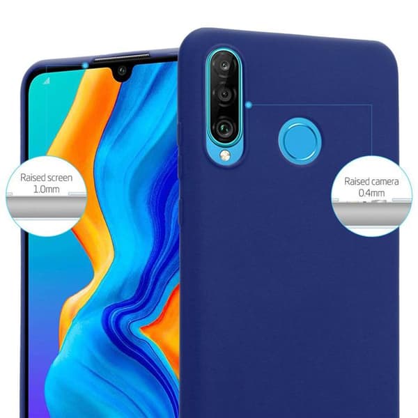 Skyddsfodral för Huawei P30 LITE CANDY MÖRKBLEU Stötskydd Silikon Blå