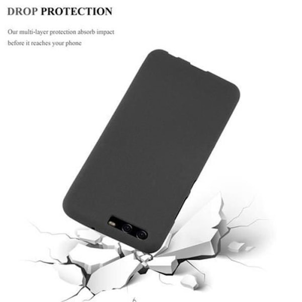 Huawei P10 Fodral i BLACK FROST by Cadorabo (FROST Design) Ultratunnt mjukt silikongel TPU-fodral med Anti-Shock – Fodral