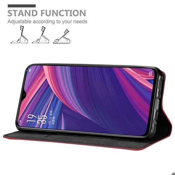 Fodral för Oppo R17 PRO Skal i ÄPPLE RÖD Röd