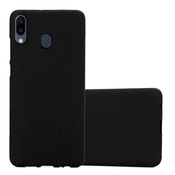 Coque - CADORABO - Samsung Galaxy M20 - FROST SVART - Silikon TPU - Lätt skydd FROST SVART