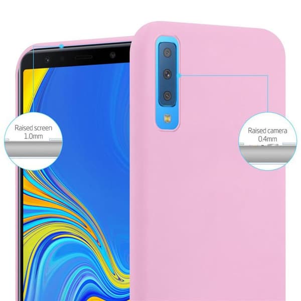 Skyddsfodral för Samsung Galaxy A7 2018 CANDY ROSE VIF Stötskydd Silikon Ros