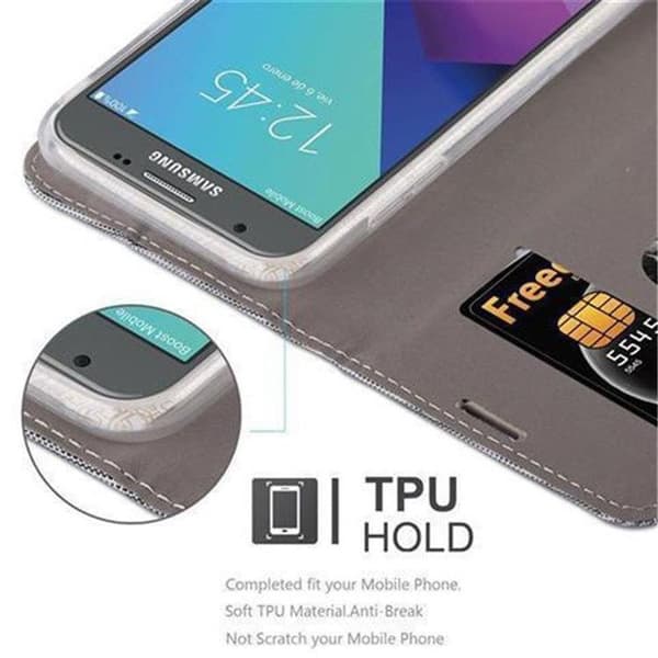 Skyddsfodral för Samsung Galaxy J5 2017 US Version i LJUST GRÅ BRUN Etui Case Skydd Grå