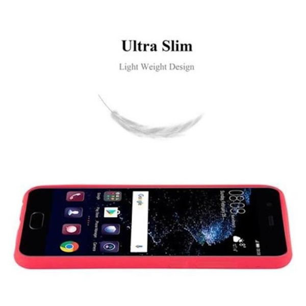 Huawei P10 Fodral i RED FROST av Cadorabo (FROST Design) Ultratunnt mjukt silikongel TPU-fodral med Anti-Shock – Fodral