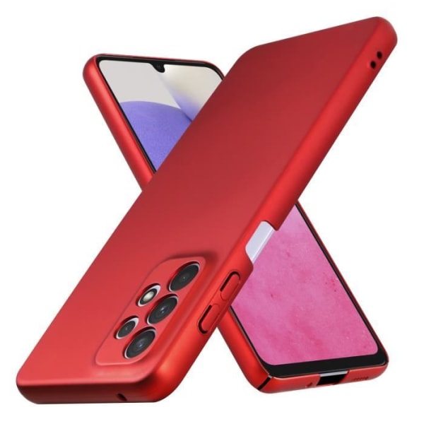 Skal till Samsung Galaxy A33 5G Fodral i METALLIC RED Hårt fodral Skal EtuiMetal skydd Fodral