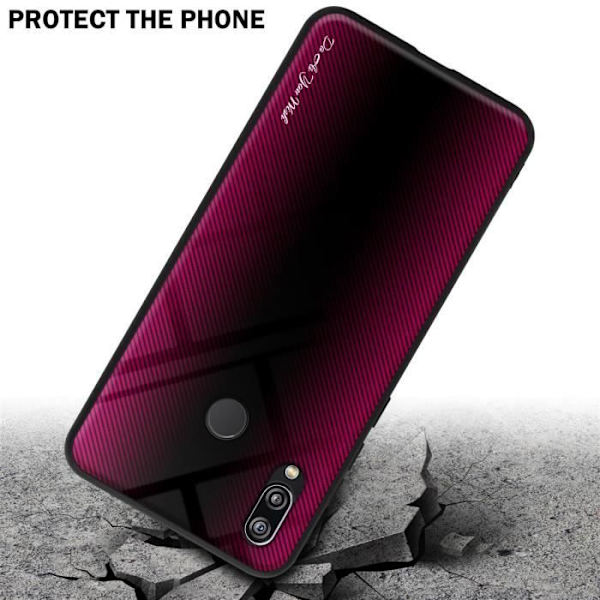 Fodral till Huawei P20 LITE 2018 / NOVA 3E Fodral i CRAMIN PINK Fodral Skydd i härdat glas och TPU silikon Rosa