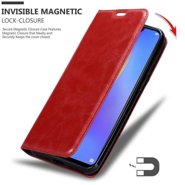 Cadorabo Fodral till Samsung Galaxy J4 PLUS i APPLE RÖTT