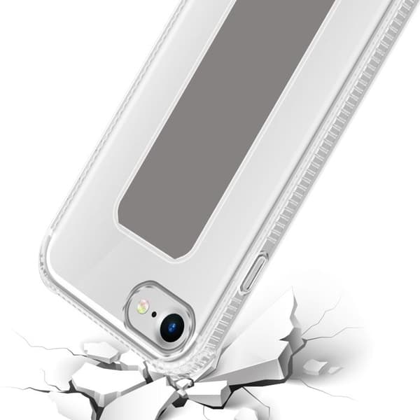 Skal för iPhone 7 / 7S / 8 / SE 2020 GRÅ med stöd och ställfunktion Grå