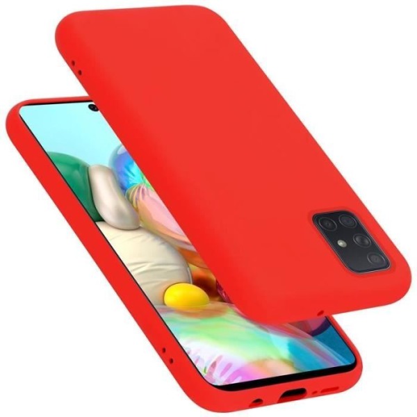 Cadorabo fodral till Samsung Galaxy A51 - i rött - Flexibel TPU silikon