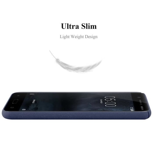 Coque - CADORABO - Nokia 5 2017 - Hård Skydd - Matt Design - Blå Färg Blå