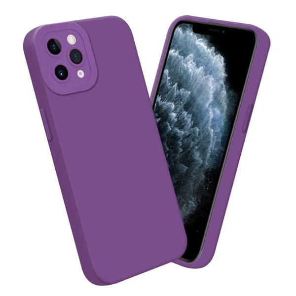 Skyddsfodral för iPhone 11 PRO MAX i MATTE VIOLETT FLUID Stötskyddande Violett