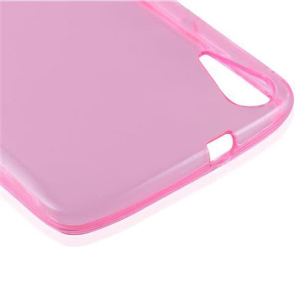 Transparent stötsäker silikonfodral för HTC Desire 828 Ros
