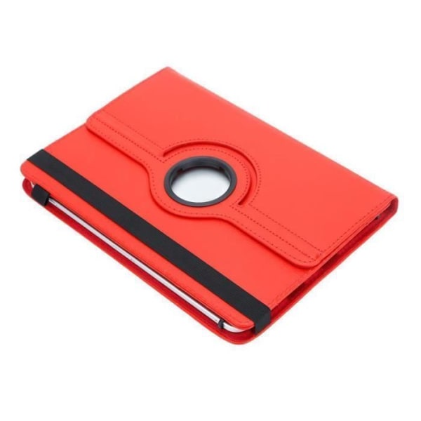 Cadorabo Tablet Case för Lenovo Tab E10 (10.1) i rött 360 graders skyddsfodral Stativ i konstläder