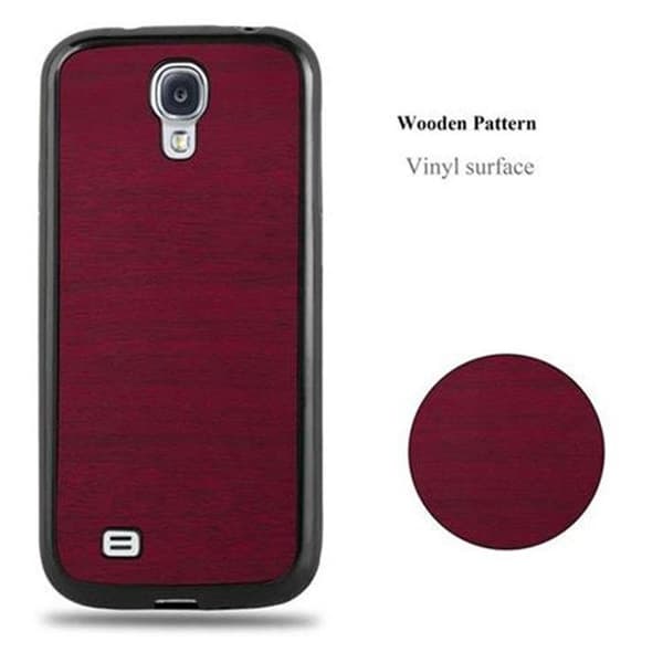 Skyddsfodral för Samsung Galaxy S4 TRÄ RÖD Trädesign Röd