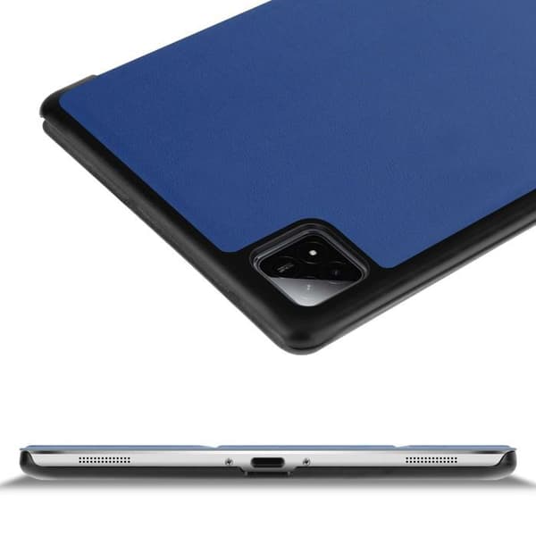 Fodral för Xiaomi Pad 6S Pro 12.4 Mörkblå Jersey Skydd Hårdskal Stötsäker Blå