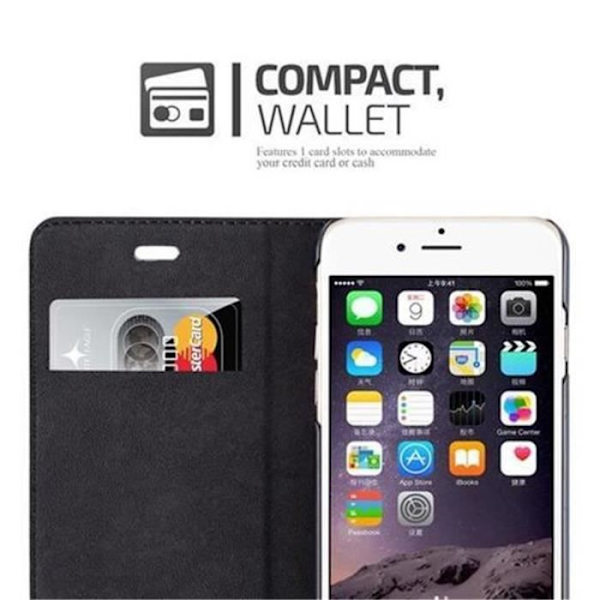 Apple iPhone 6 PLUS Fodral - iPhone 6S PLUS i MEDIUM BRUN från Cadorabo (INVISIBLE MAGNETIC CLOSURE Design) Skyddsfodral